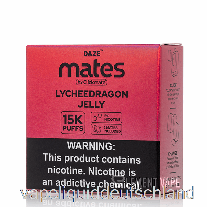 7 Daze Mate Pods Litschi-Drachen-Gelee-Vape-Flüssigkeit